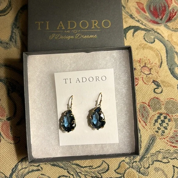 Ti Adoro Blue Lennon Drop Earrings - Picture 3 of 8